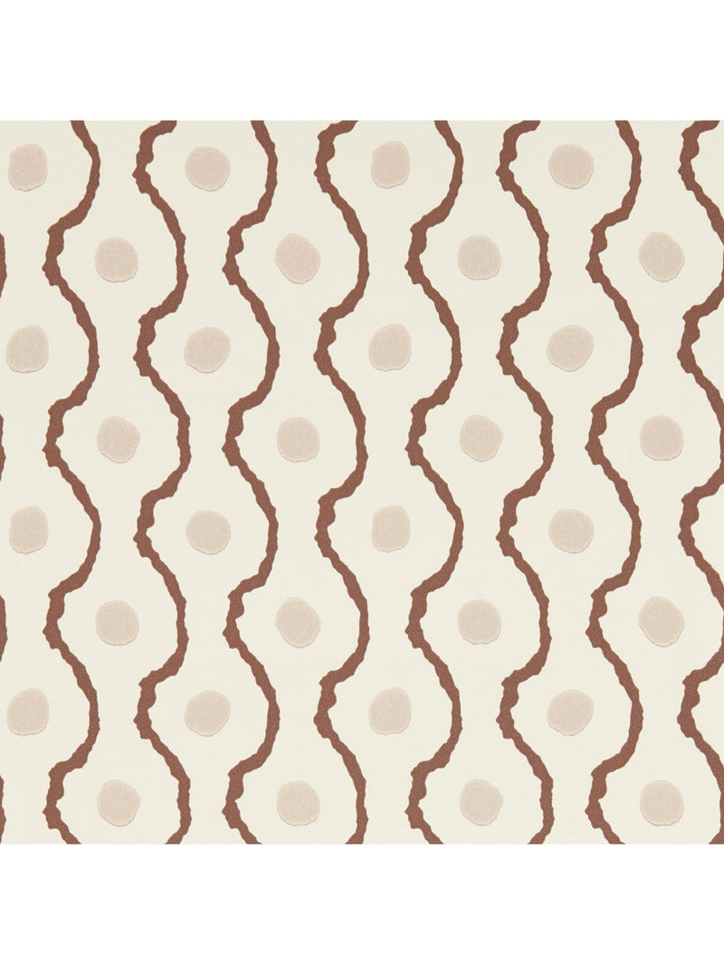Henry Holland Harlequin Connor Wallpaper in Chocolate/Dusk colour, UK version