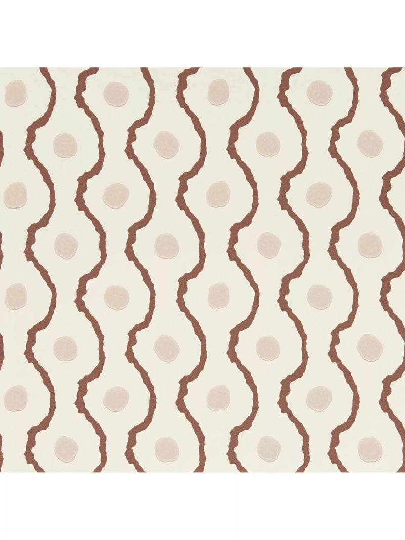 Henry Holland Harlequin Connor Wallpaper in Chocolate/Dusk colour, UK version