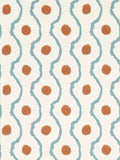 Ogee Design Wallpaper with Natural Spots in Chocolate/Dusk Colour