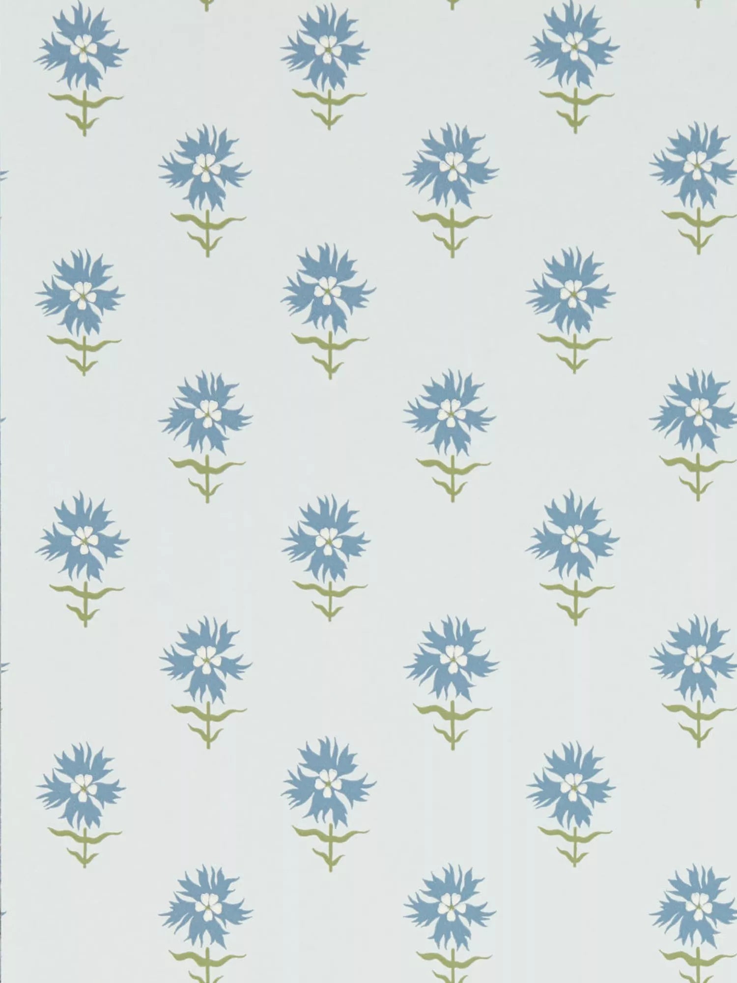 Harlequin Fellcroft small-scale floral wallpaper with woodblock print, UK version