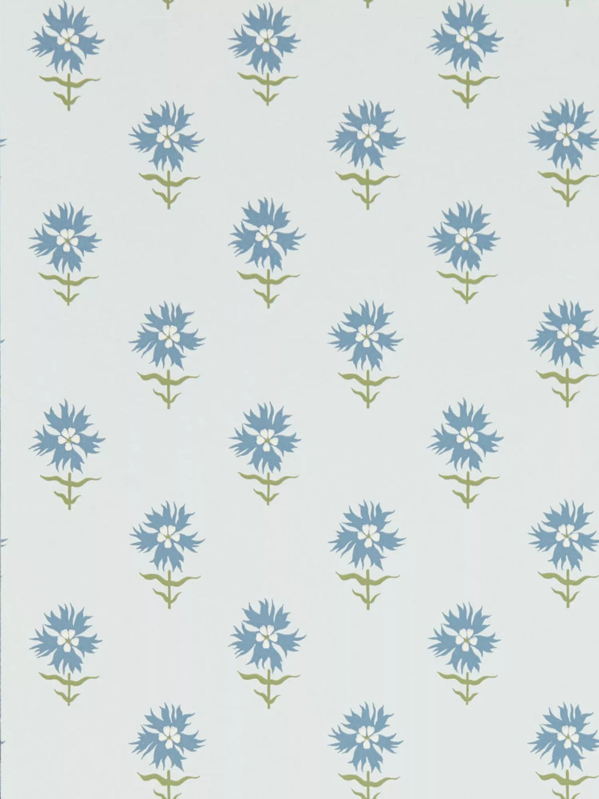 Harlequin Fellcroft small-scale floral wallpaper with woodblock print, UK version