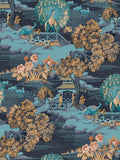 Graham & Brown Edo Toile Navy wallpaper, UK version