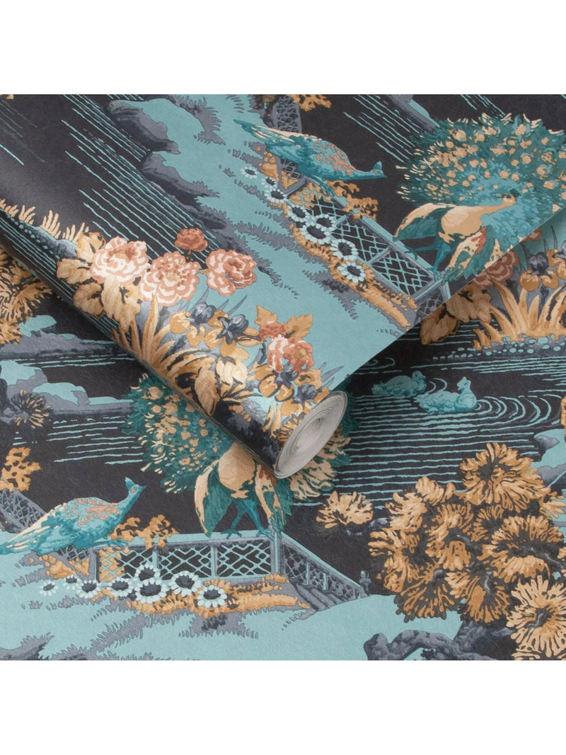 Graham & Brown Edo Toile Navy wallpaper, UK version