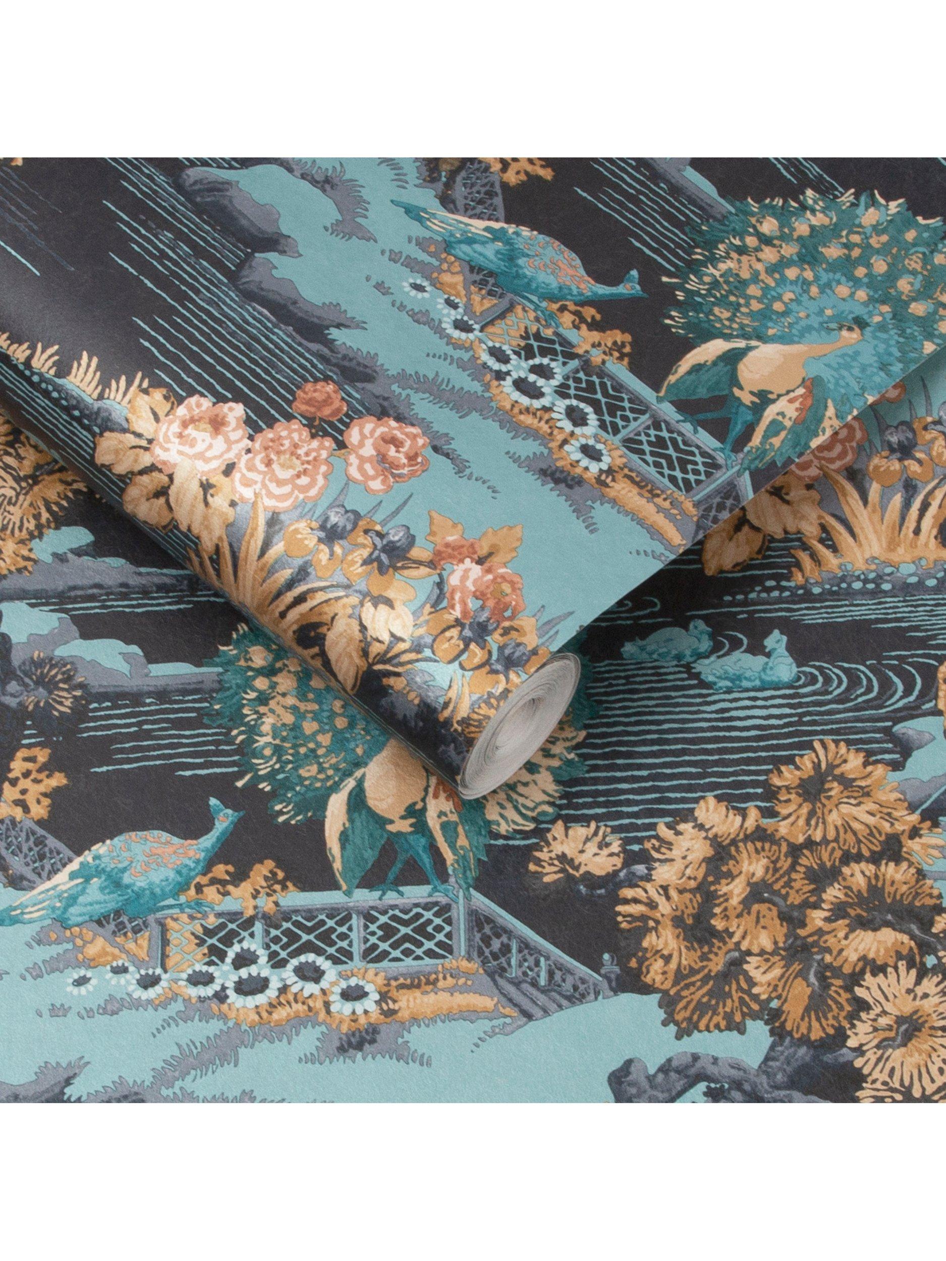 Graham & Brown Edo Toile Navy wallpaper, UK version