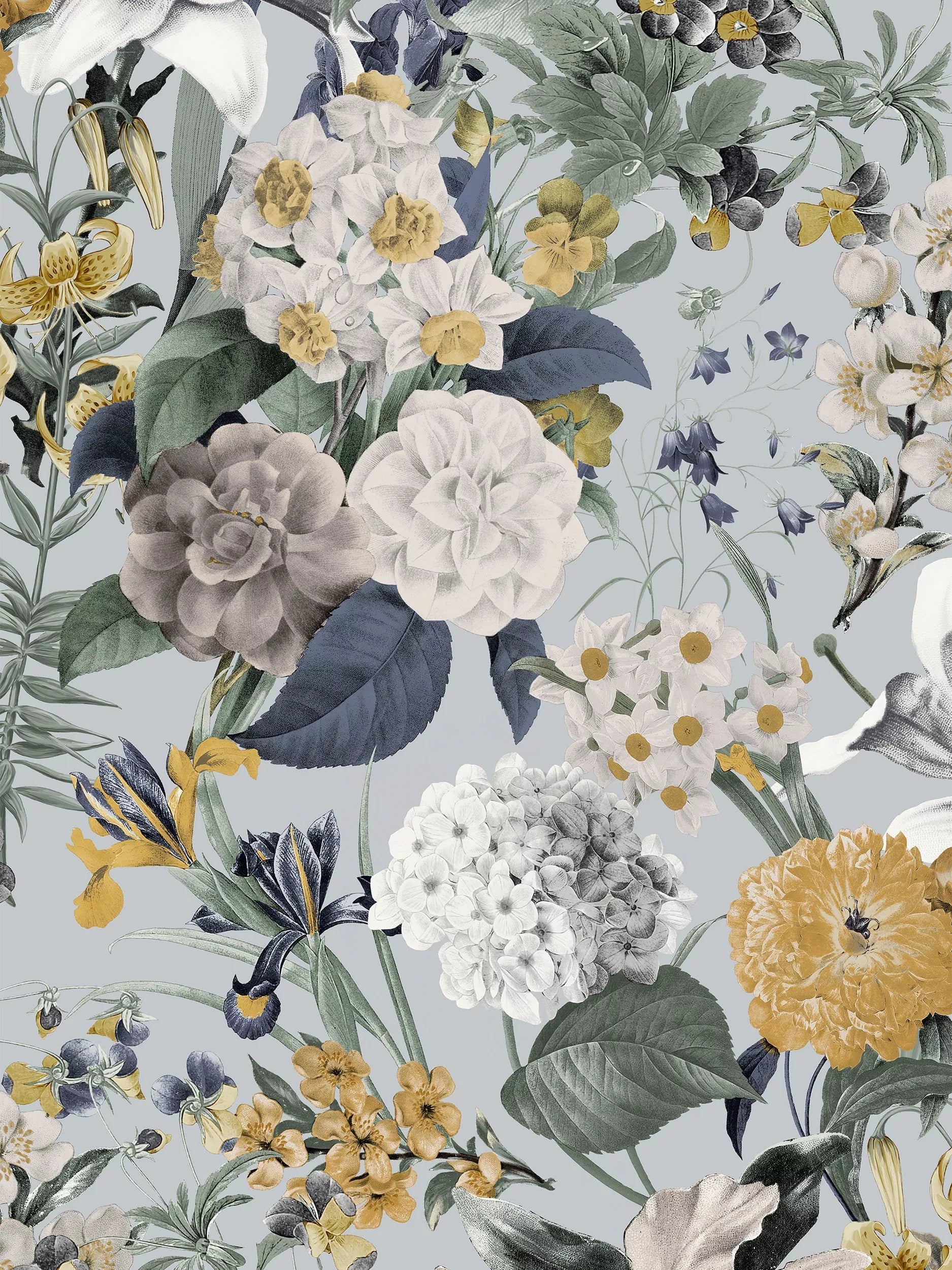 Graham & Brown Glasshouse Flora wallpaper Sky (British brand)