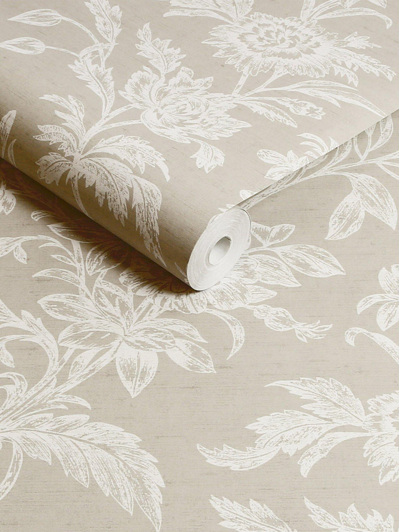 Laura Ashley Lloyd wallpaper Dove Grey, UK version