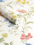Laura Ashley Poppy Meadow floral wallpaper, UK version
