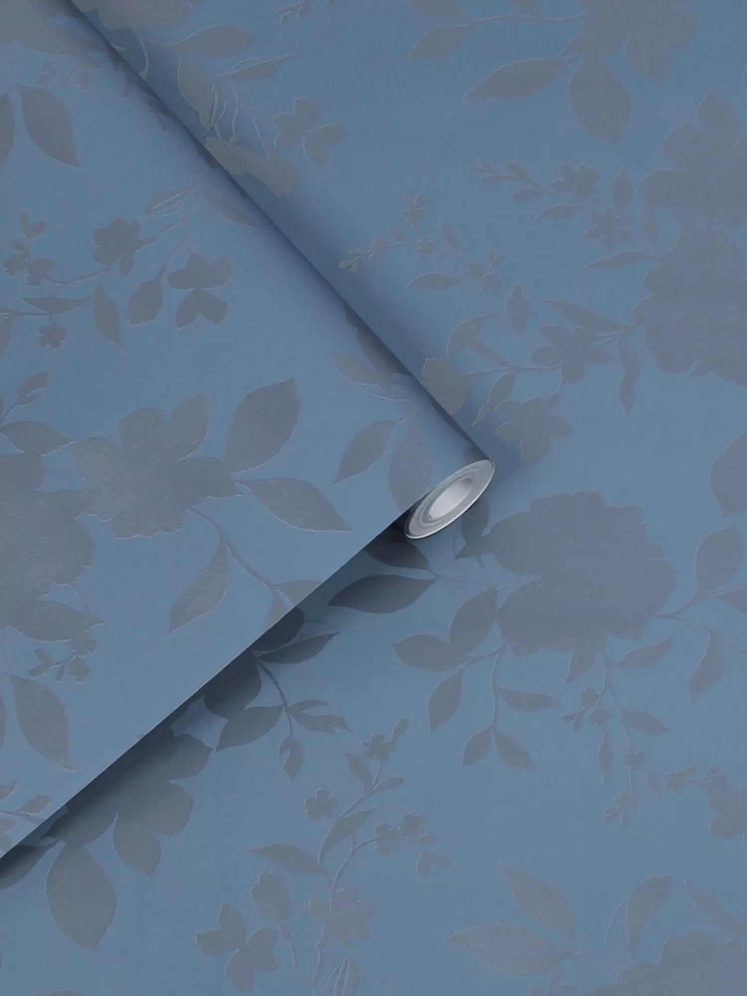 Laura Ashley Westbourne Midnight Blue wallpaper roll - British product