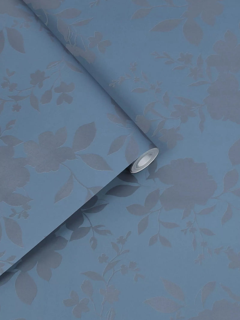 Laura Ashley Westbourne Midnight Blue wallpaper roll - British product