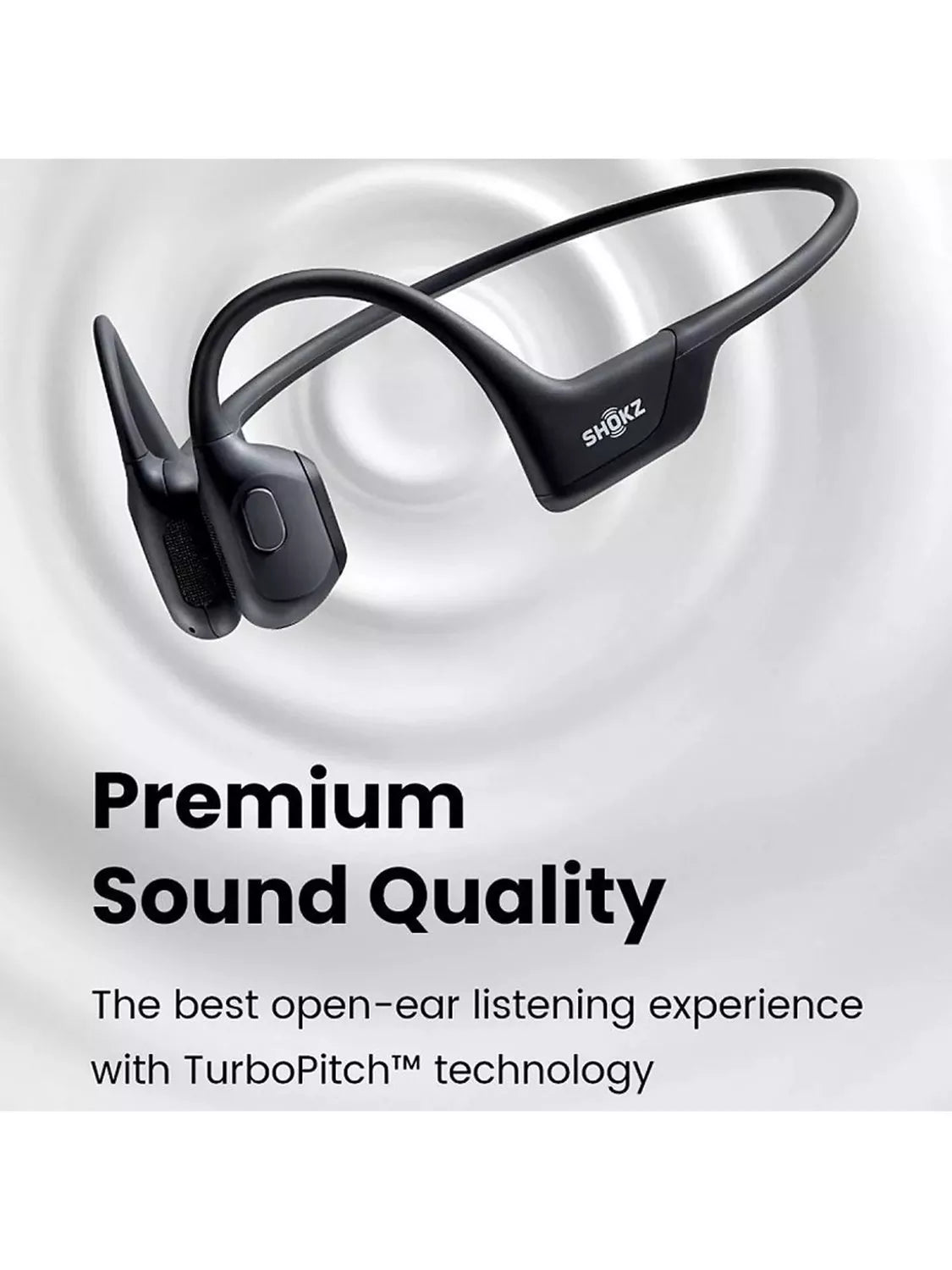 Shokz OpenRun Mini bone conduction wireless headphones black (British brand)