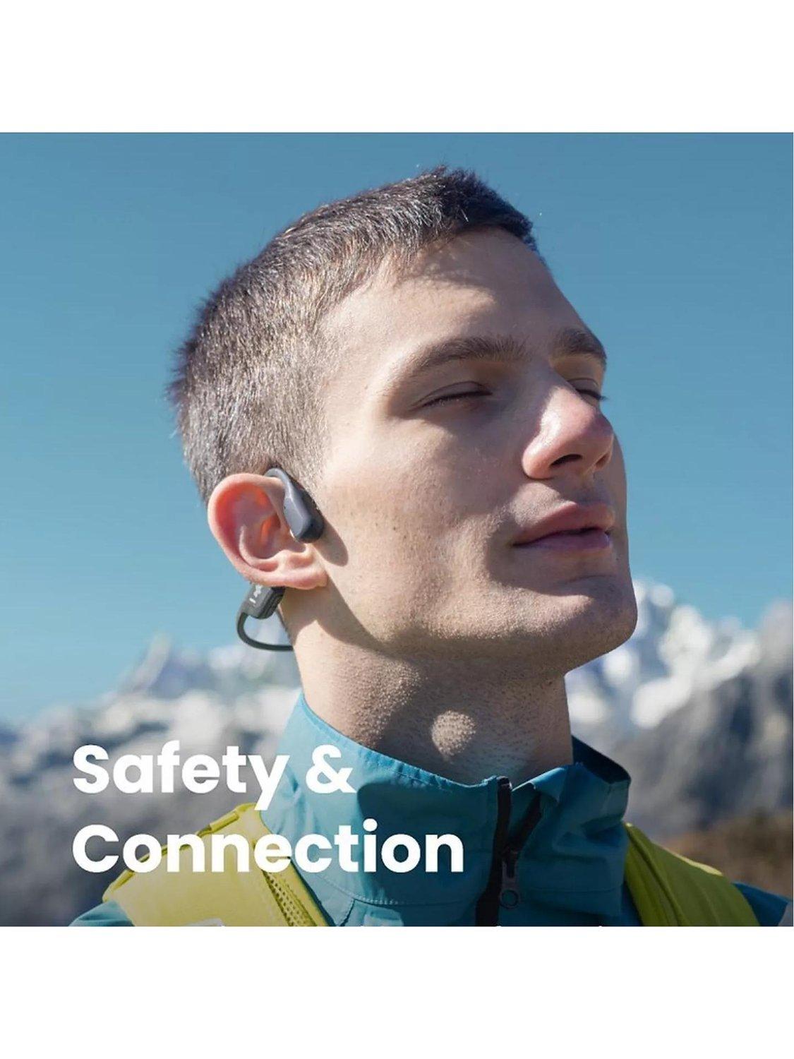 Shokz OpenRun Mini bone conduction wireless headphones black (British brand)