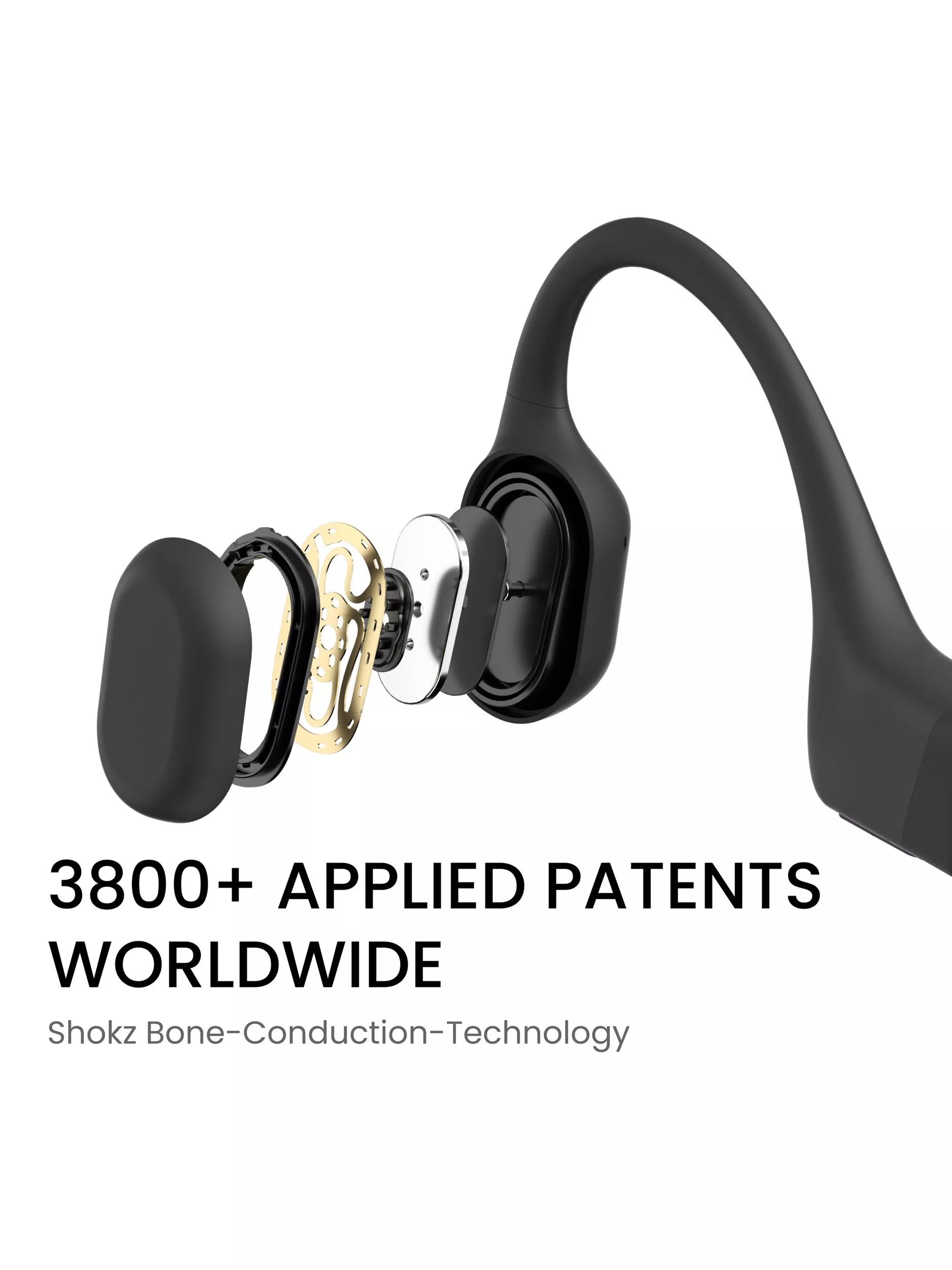 Shokz OpenRun Mini bone conduction wireless headphones black (British brand)