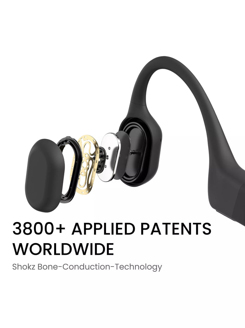 Shokz OpenRun Mini bone conduction wireless headphones black (British brand)
