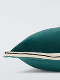John Lewis bordered velvet cushion 45x45cm (British brand)