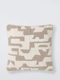 John Lewis corded geometric cushion in natural, UK version