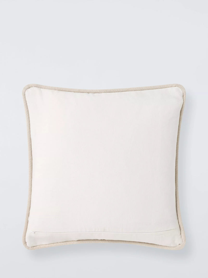 John Lewis corded geometric cushion in natural, UK version