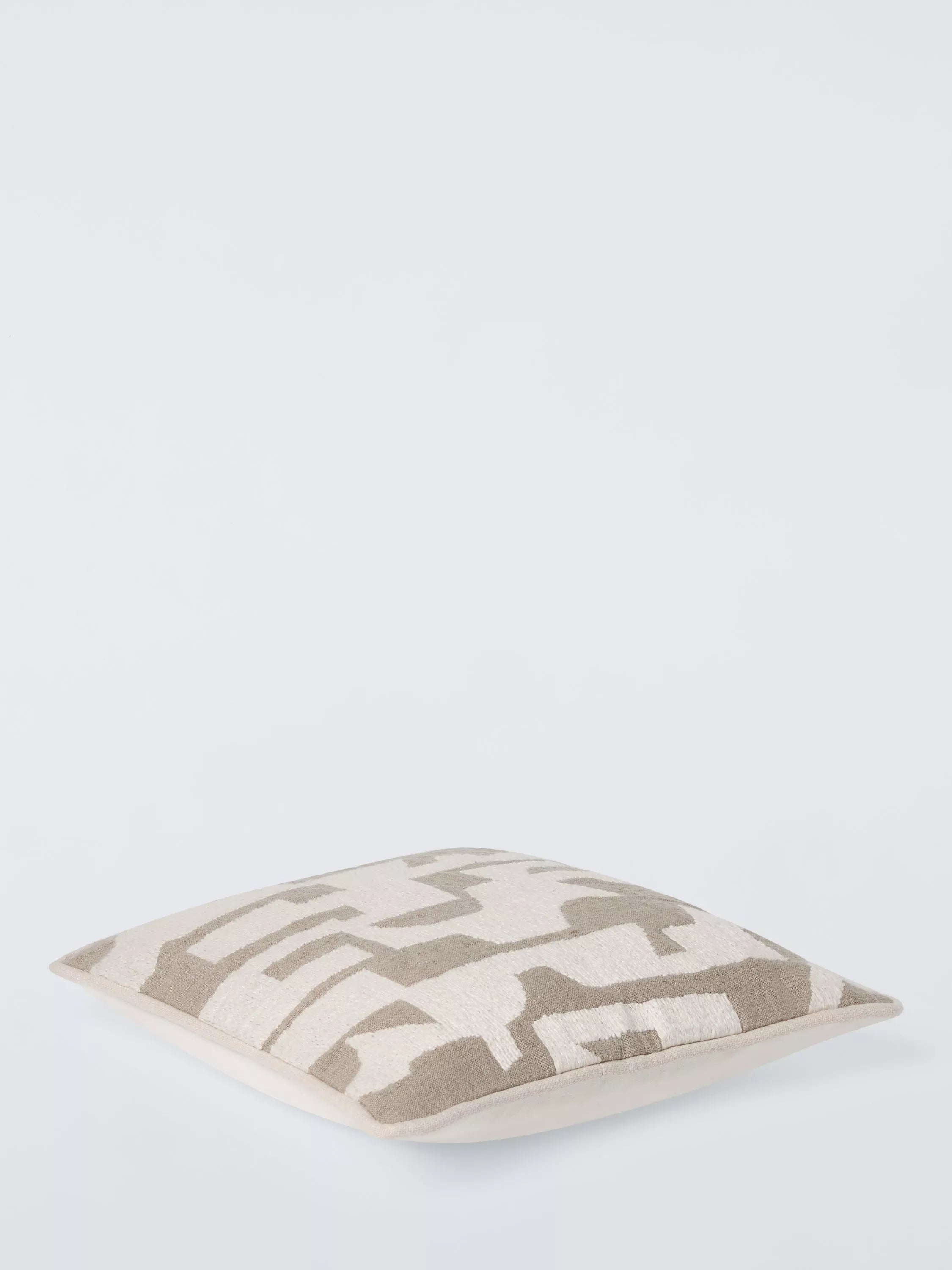 John Lewis corded geometric cushion in natural, UK version