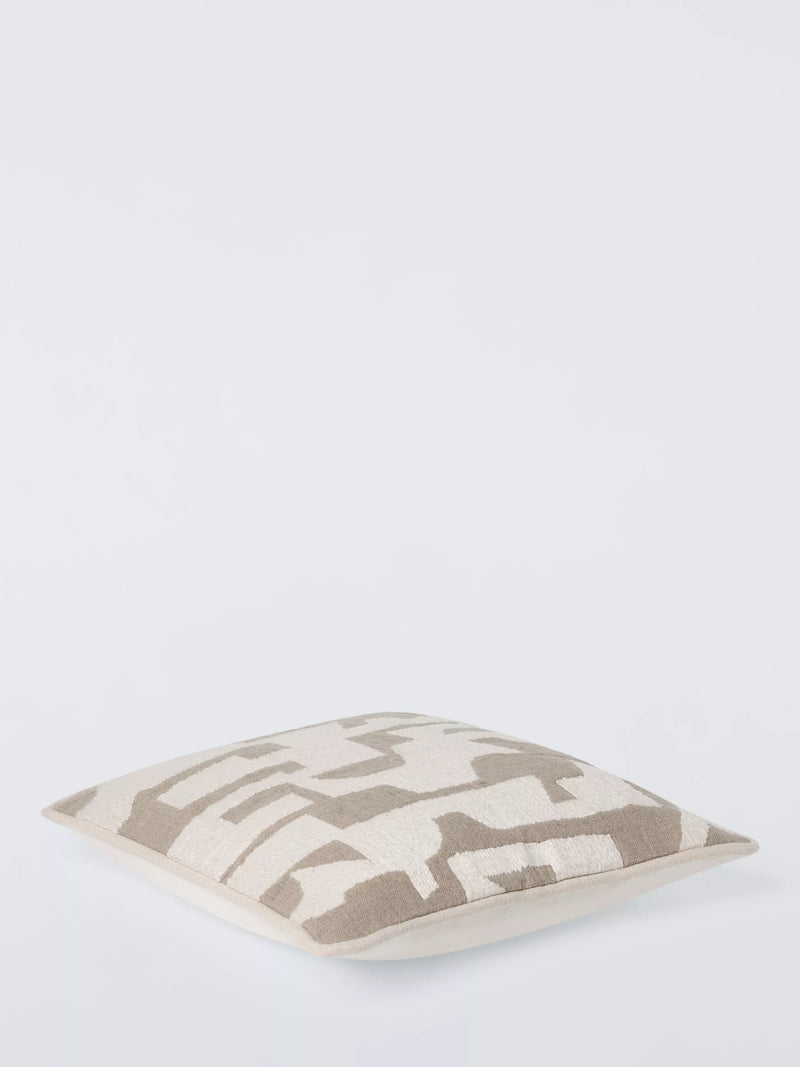 John Lewis corded geometric cushion in natural, UK version