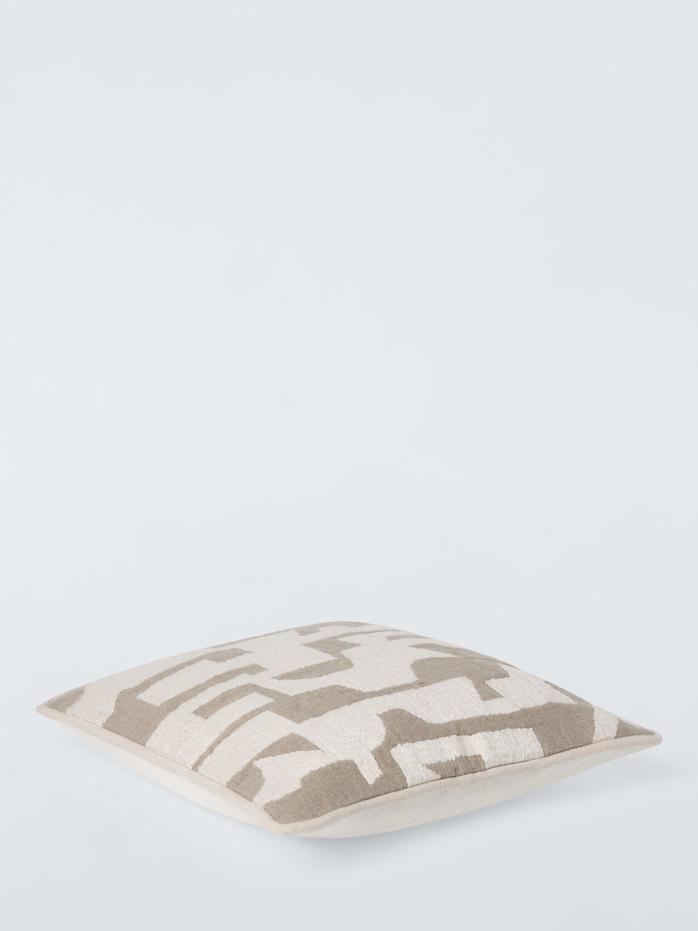 John Lewis corded geometric cushion in natural, UK version
