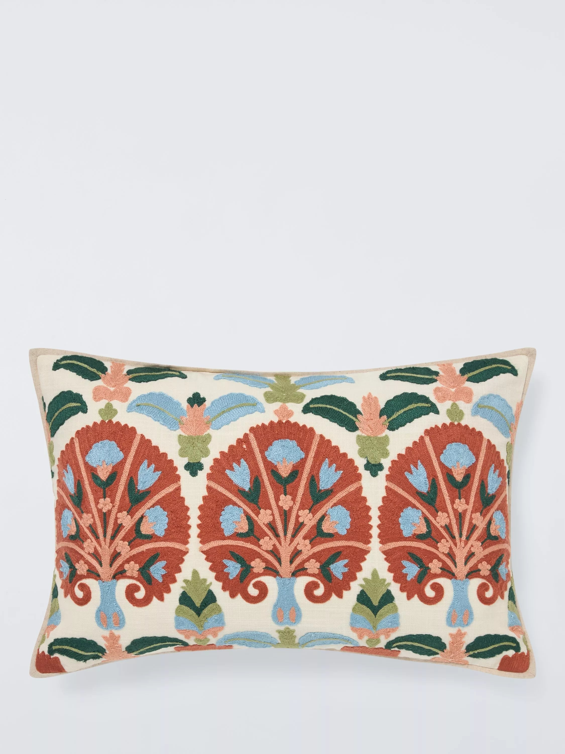 John Lewis embroidered retro cushion for sofa and armchair, UK version