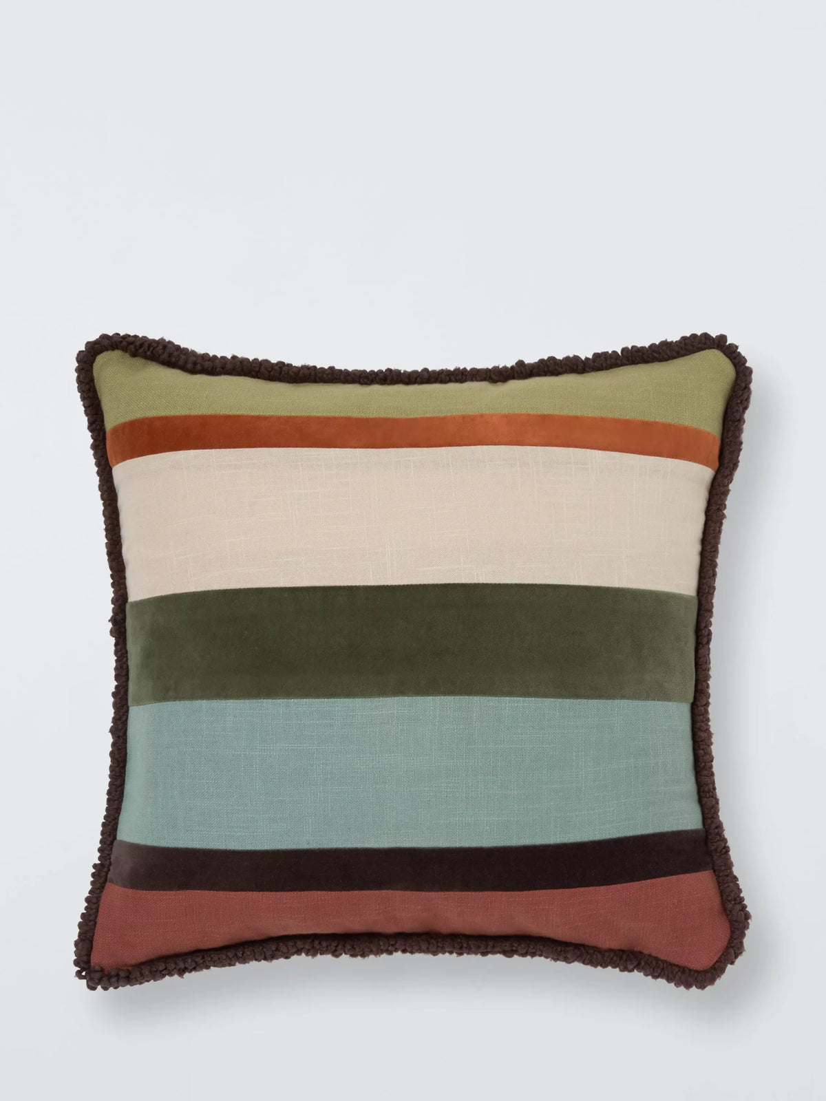John Lewis cushion Felic Stripe Multi 50x50cm, imported from the UK