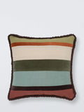 John Lewis cushion Felic Stripe Multi 50x50cm, imported from the UK