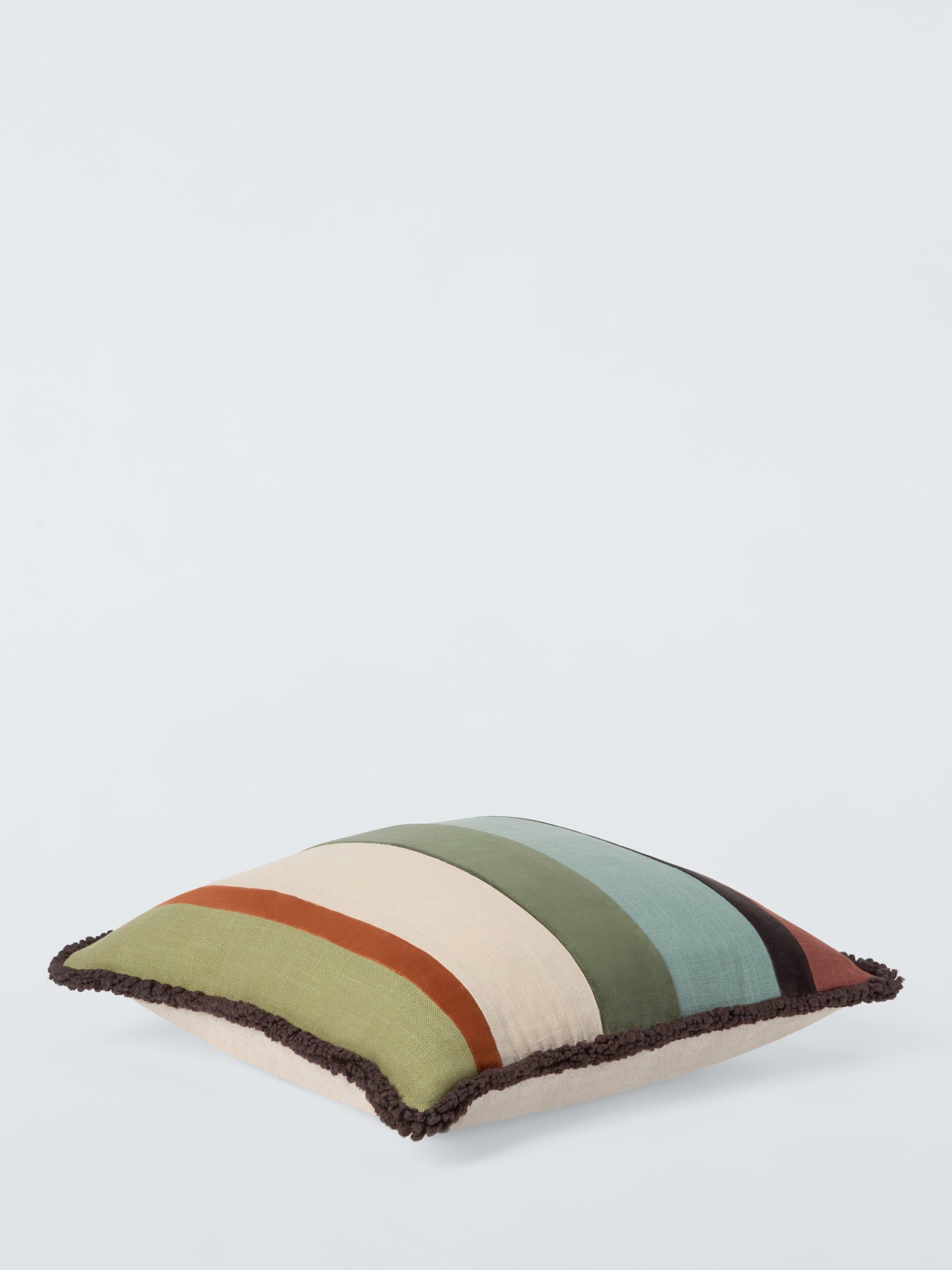 John Lewis cushion Felic Stripe Multi 50x50cm, imported from the UK