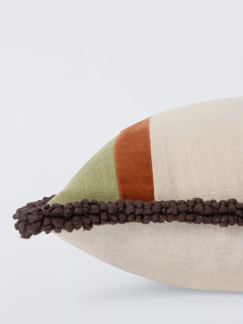 John Lewis cushion Felic Stripe Multi 50x50cm, imported from the UK