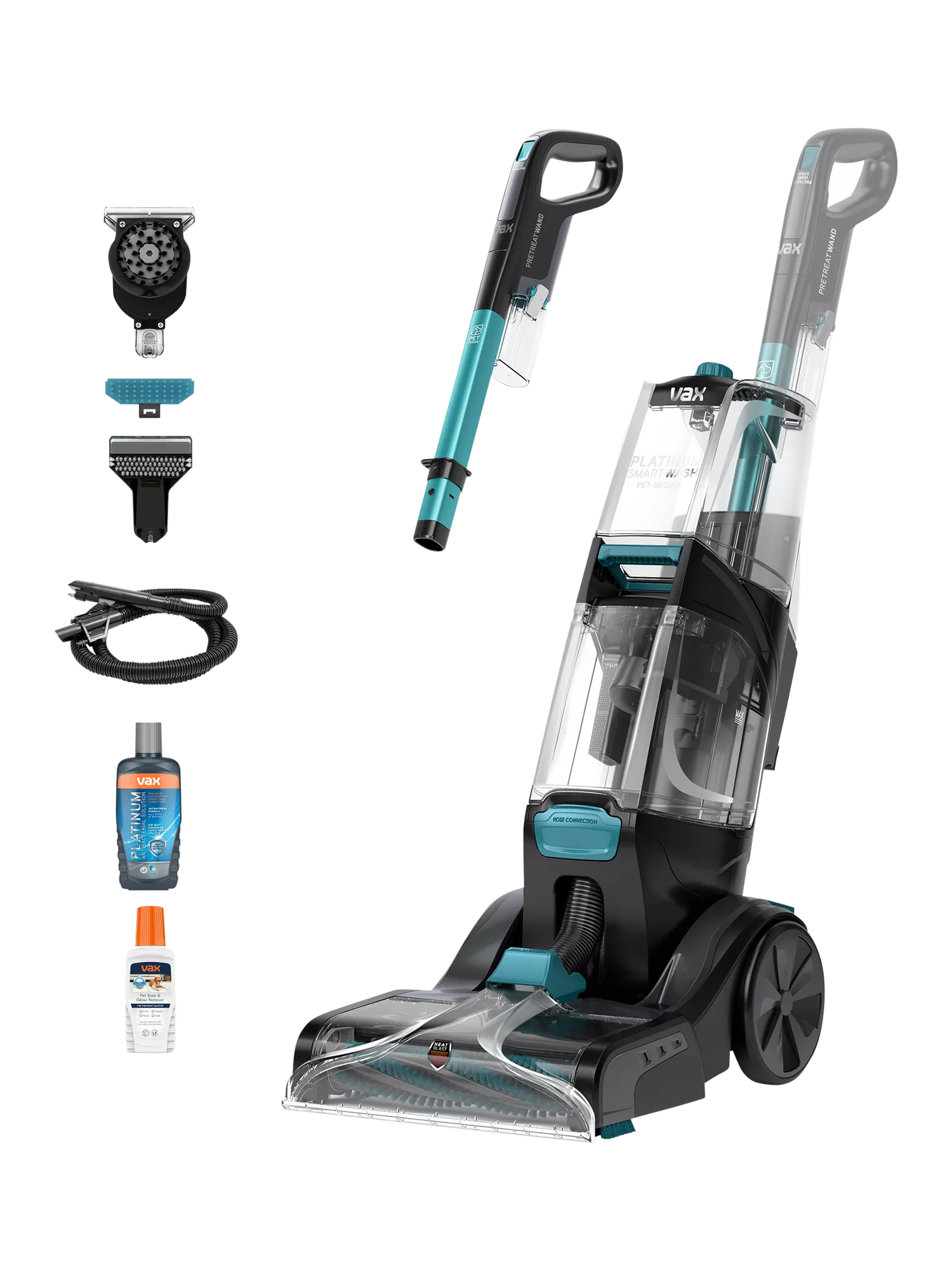 Vax pet-design carpet cleaner with graphite and teal finish (British brand)