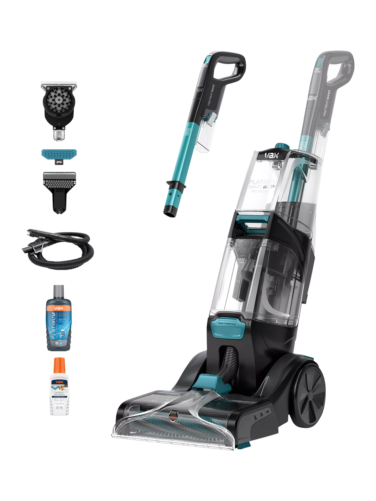Vax pet-design carpet cleaner with graphite and teal finish (British brand)