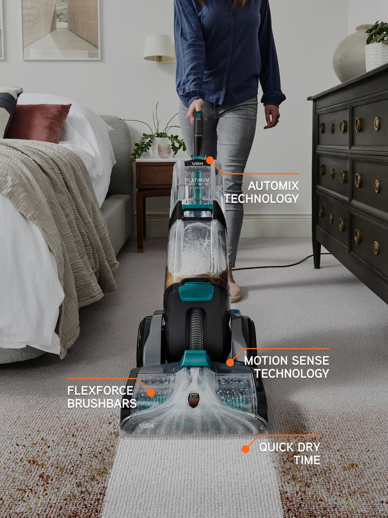 Vax pet-design carpet cleaner with graphite and teal finish (British brand)