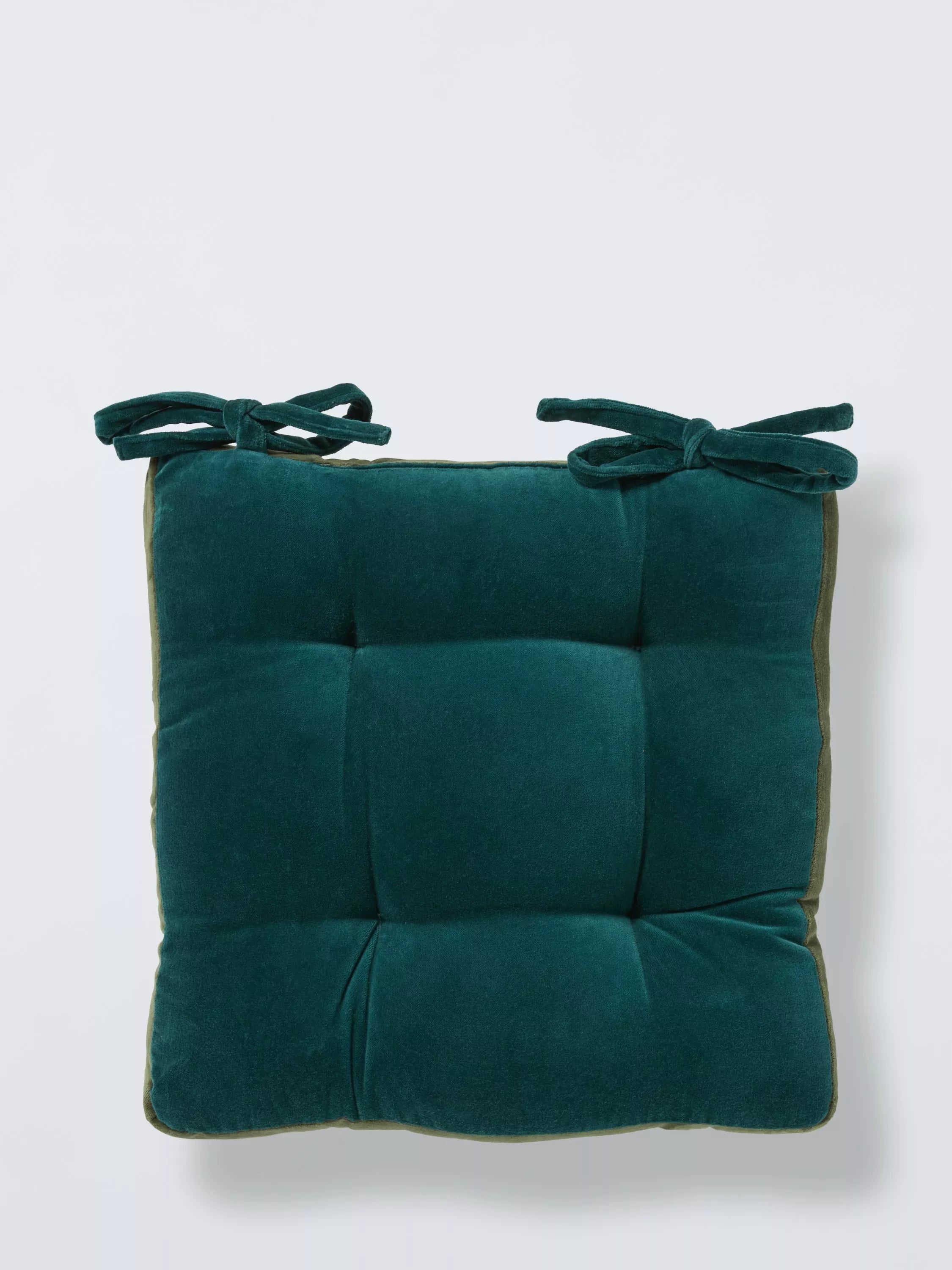 John Lewis velvet seat pad 40x40cm, imported from the UK