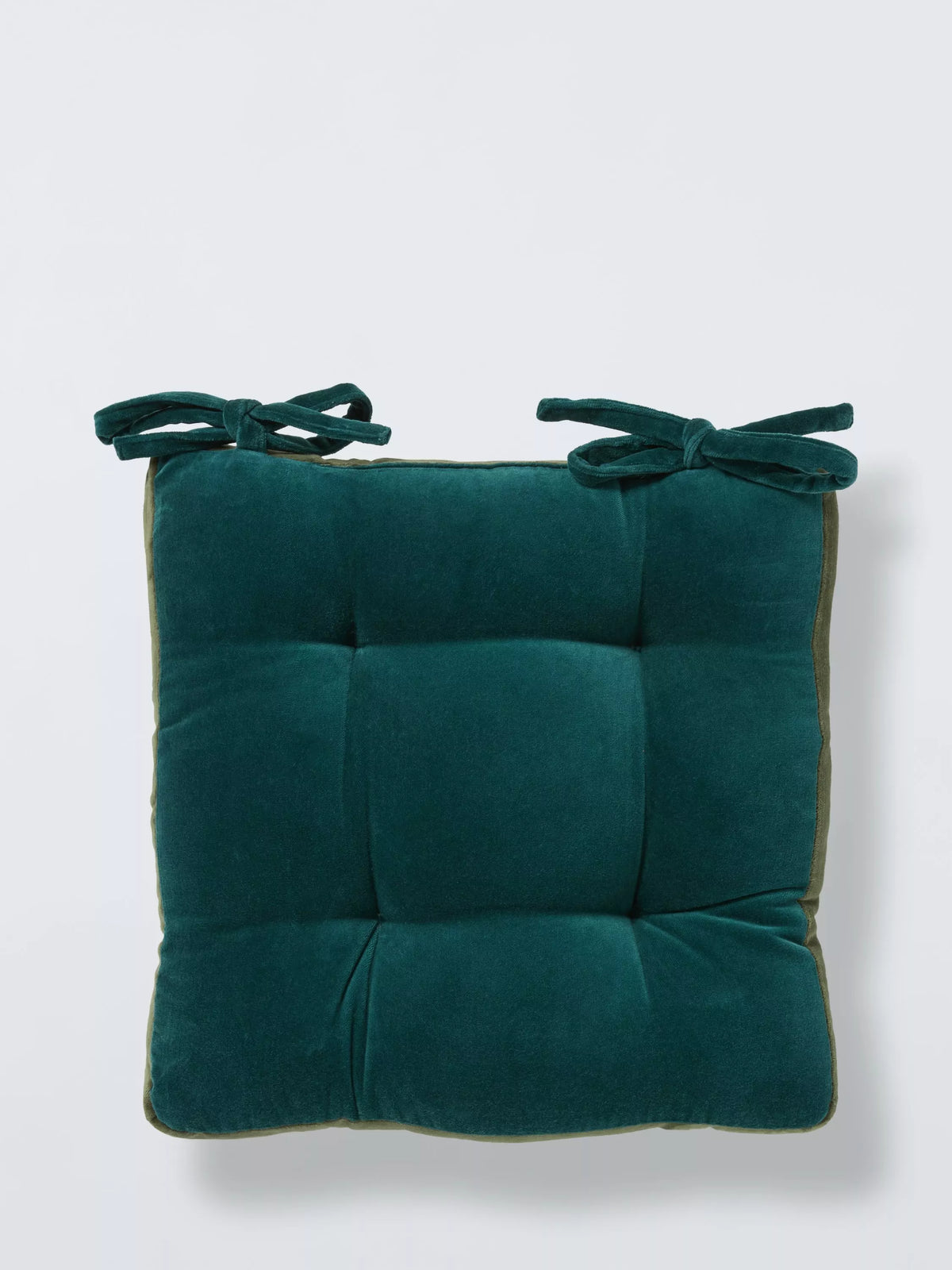 John Lewis velvet seat pad 40x40cm, imported from the UK