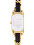 Coach Cadie rectangular gold IP watch - British product