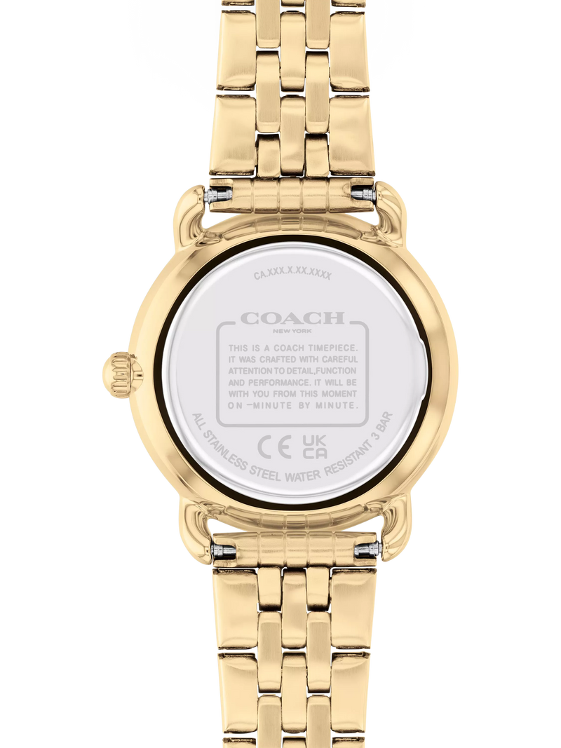Coach Elliot bracelet watch gold stainless steel 28mm, UK version