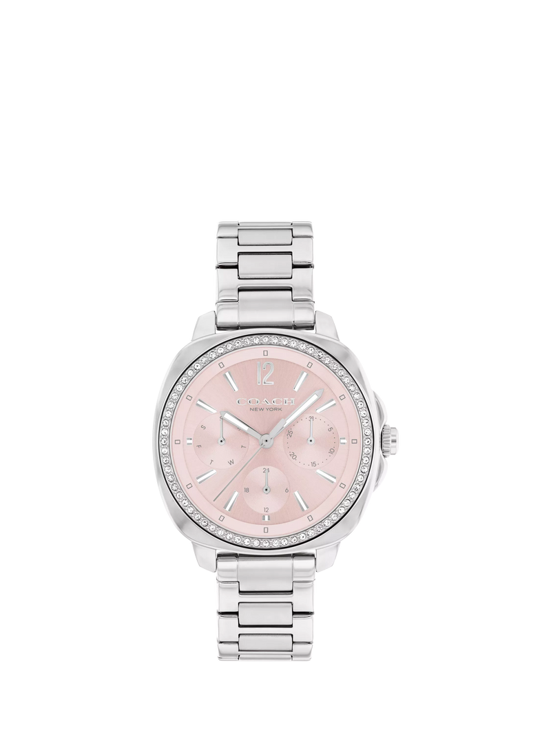Coach Kitt crystal bracelet watch silver pink, UK version