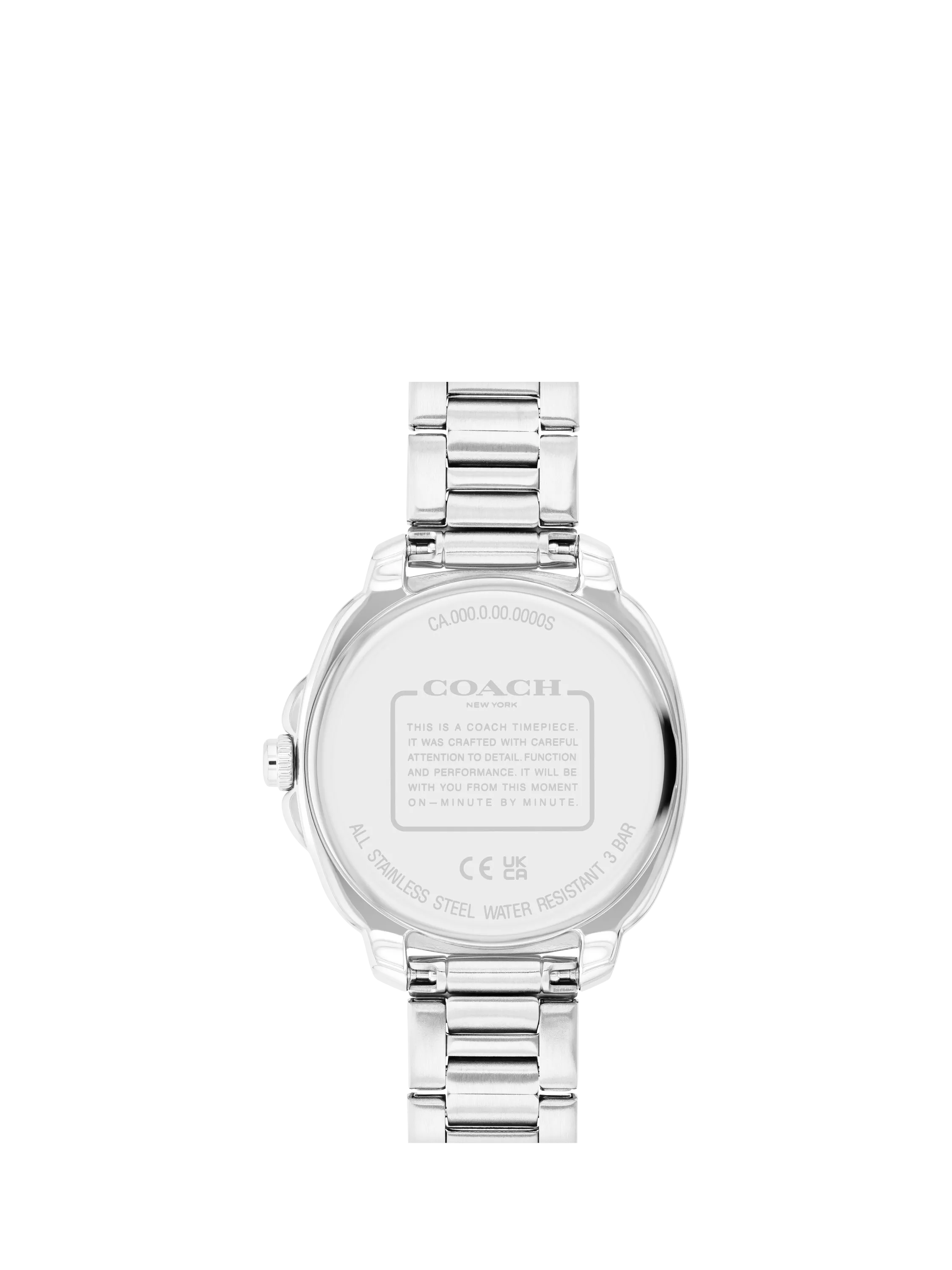 Coach Kitt crystal bracelet watch silver pink, UK version