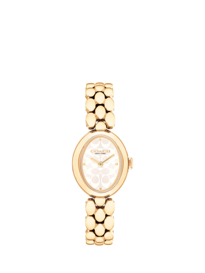 John Lewis Coach Women's Sammy Oval Bracelet Strap Watch, Gold- Buy online at McGrocer