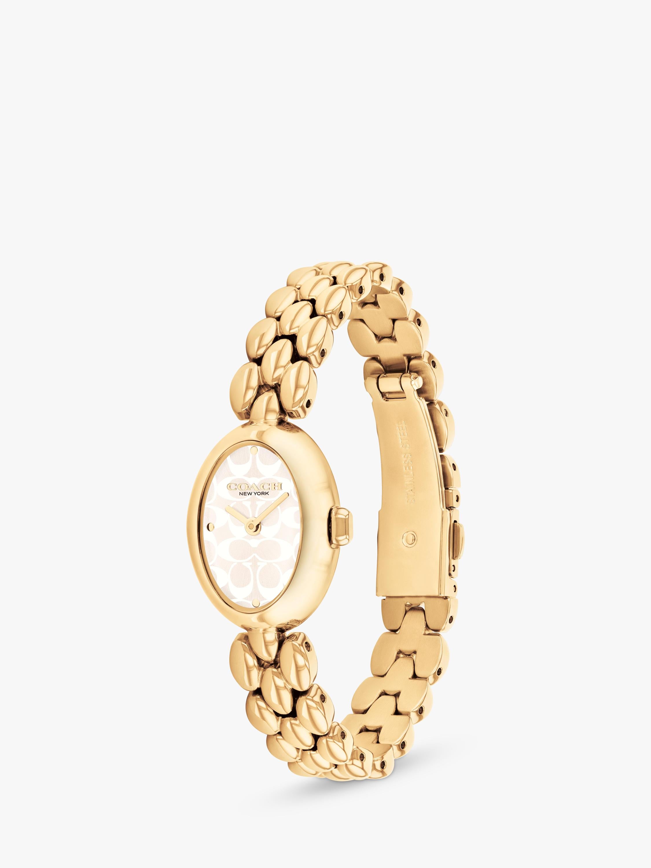 Coach Sammy oval gold 22mm watch for women, UK version