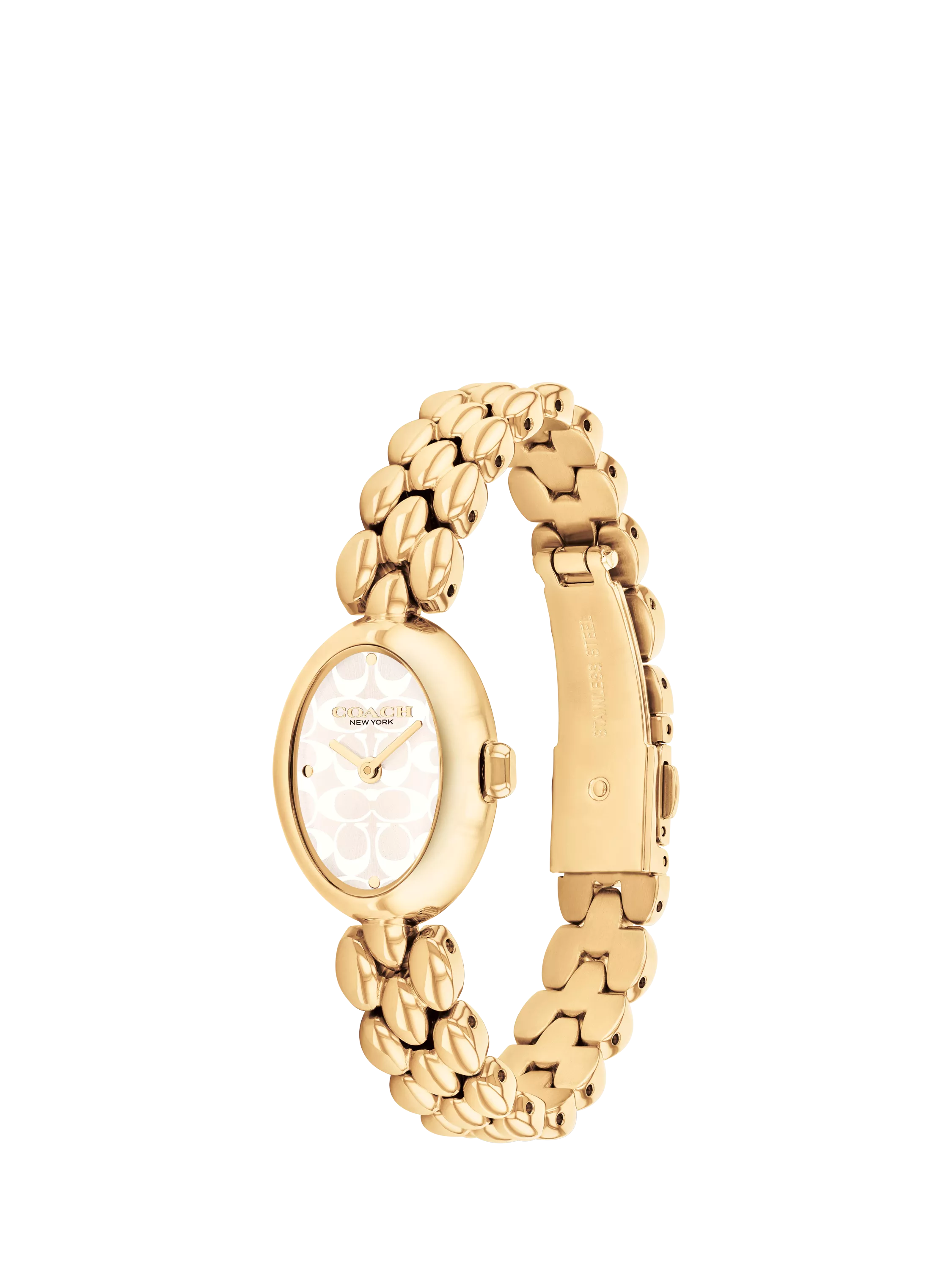 Coach Sammy oval gold 22mm watch for women, UK version
