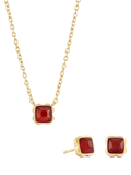 Coeur de Lion gold tone jewelry set with citrine stone, imported from the UK