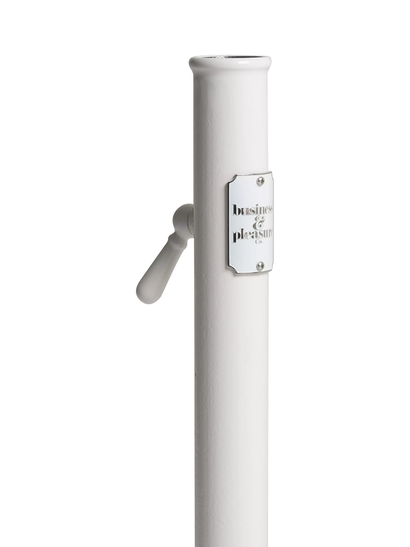 Business & Pleasure Co classic parasol base white, UK version