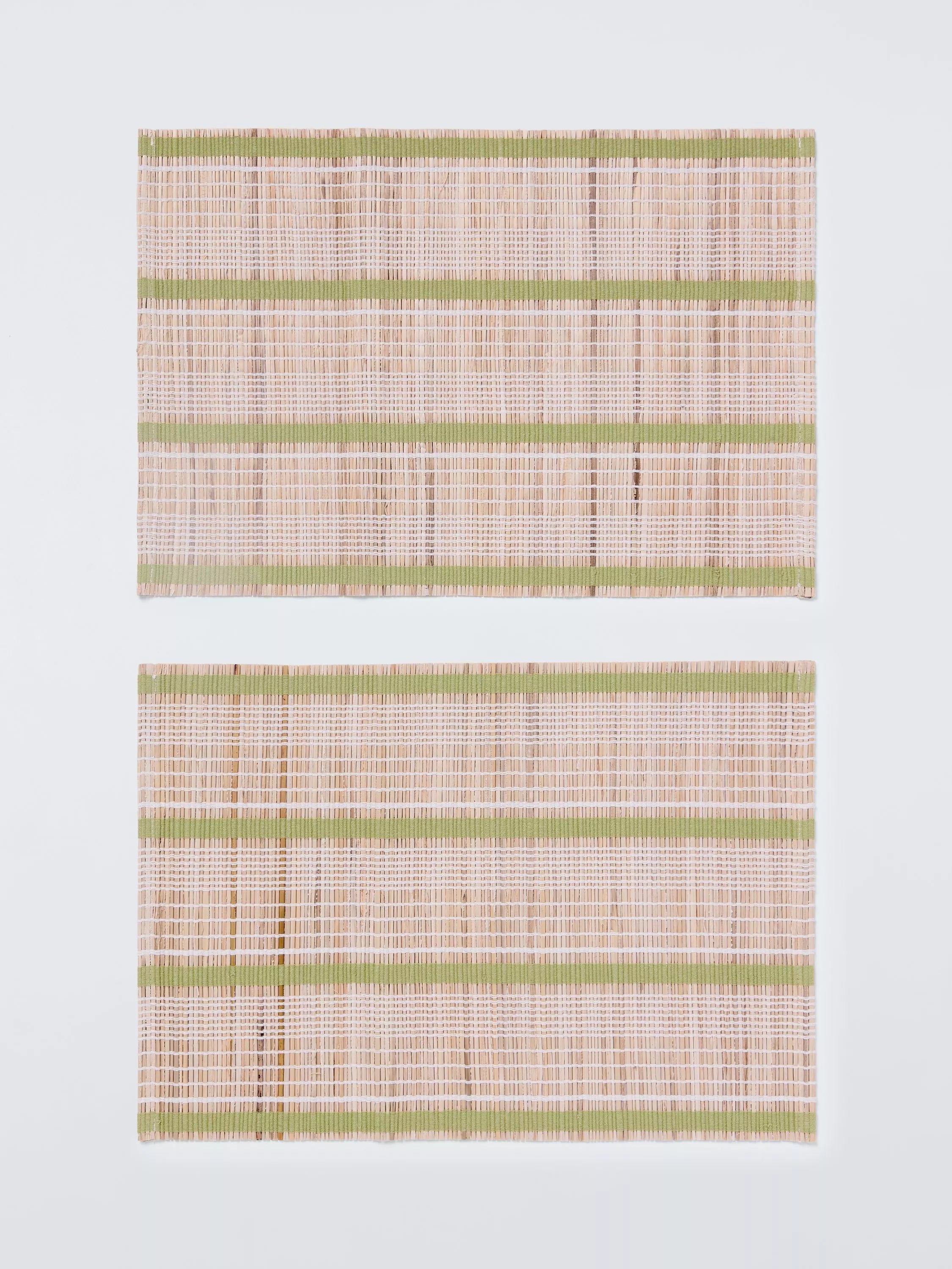John Lewis banana leaf placemat set of 2 with cotton stripes - British product