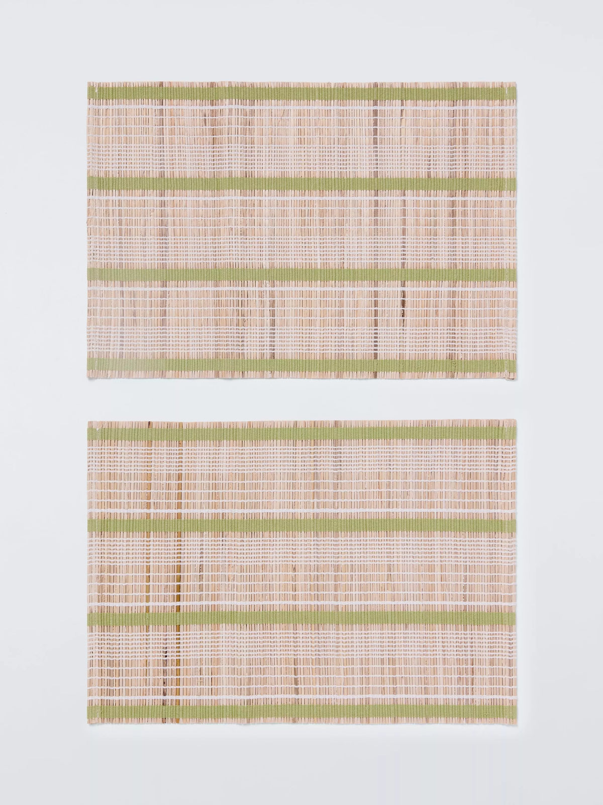 John Lewis banana leaf placemat set of 2 with cotton stripes - British product