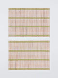 John Lewis banana leaf placemat set of 2 with cotton stripes - British product