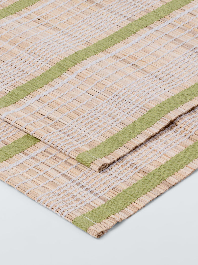 John Lewis banana leaf placemat set of 2 with cotton stripes - British product