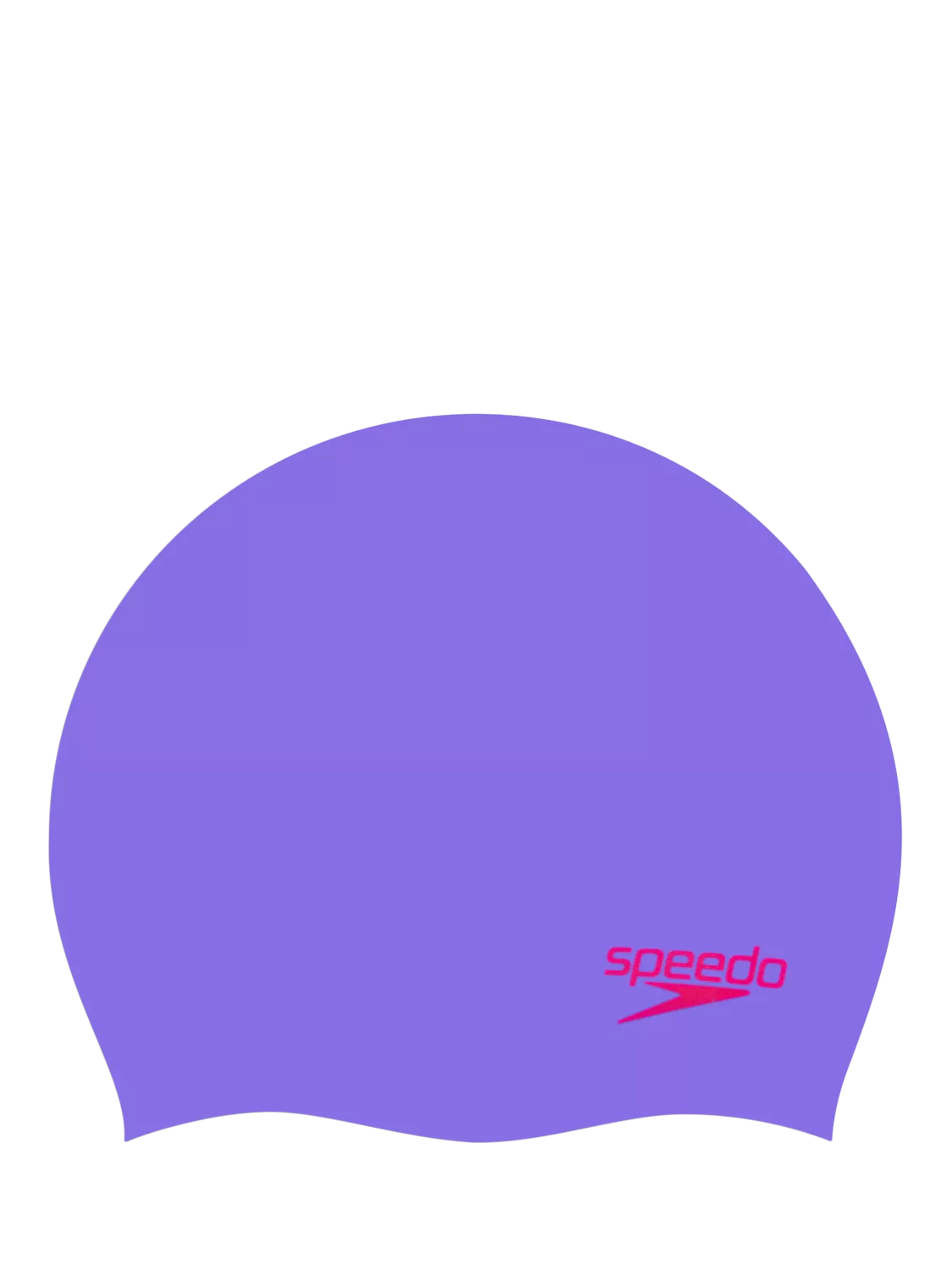 Speedo junior silicone swim cap lilac red, UK version