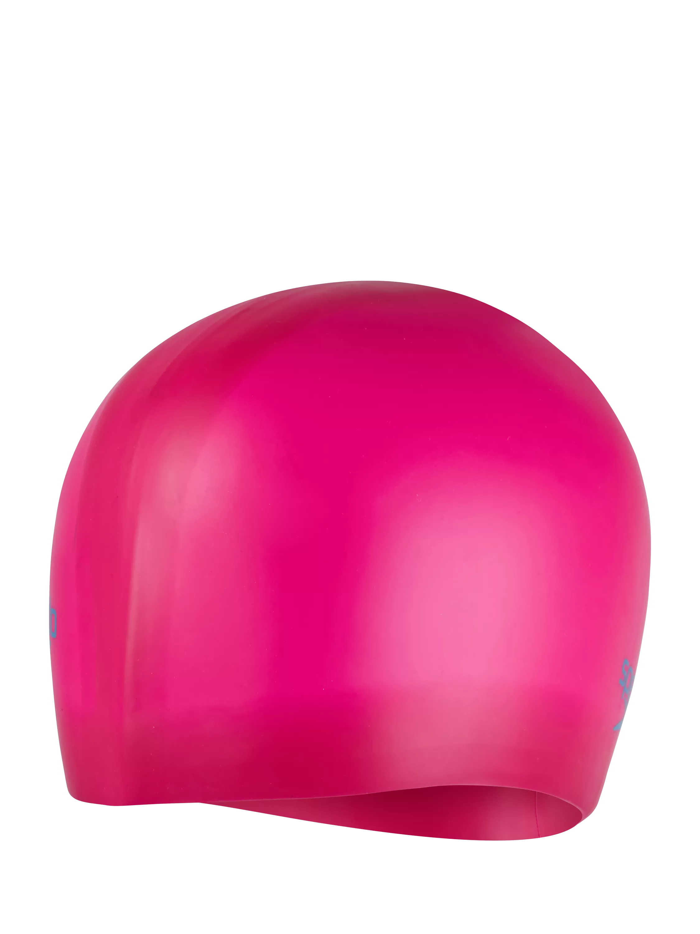 Speedo junior silicone swim cap in begonia pink (British brand)