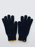 John Lewis Lambswool Gloves, Navy