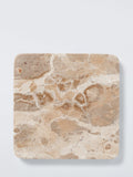John Lewis fossil beige marble square coaster set of 4 (British brand)